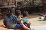 Children at play in Ban Keuocheb, a Lao village