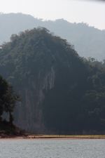 Karst formation along the Nam Ou river