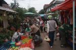 in the Luang Prabang morning market
