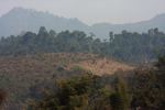 Hillside deforestation in Luang Prabang province