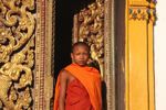Young monk in Ban Houa Khong