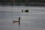 Throw-net fishing on the Mekong