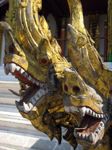 Dragon heads at the Luang Prabang National Museum