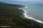 Airplane view of Bocas del Toro coastline