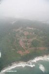 Aerial view of new housing development on Bocas del Toro
