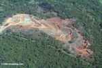 Open pit mine in Panama; as seen from an airplane
