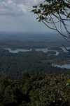 Brownsberg reservoir and surrounding rainforest