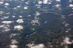 Aerial view of a river and an oxbow lake [suriname_1778]