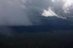 Thunderstorm over the Amazon rainforest