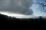 Weather moving over Brownsberg reservoir