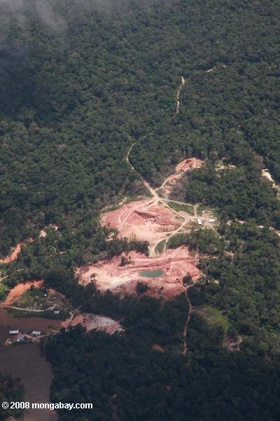 金鉱山の損傷
