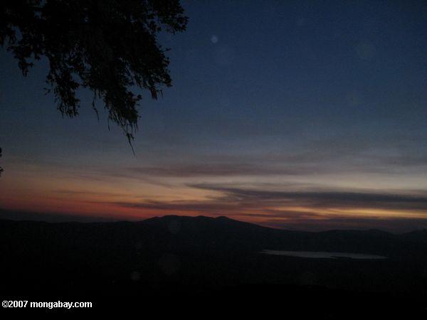 Sunset sobre o Ngorongoro Crater