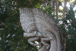 Stone dragons at Wat Phra That Pu Khao, founded in 1302