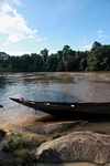 Dugout canoe at Rapids