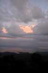 Sunset over Brownsberg resevior