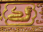 Cobra engraving at Wat Chdi Luang