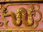 Dragon engraving at Wat Chdi Luang