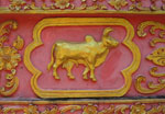 Cow engraving at Wat Chdi Luang